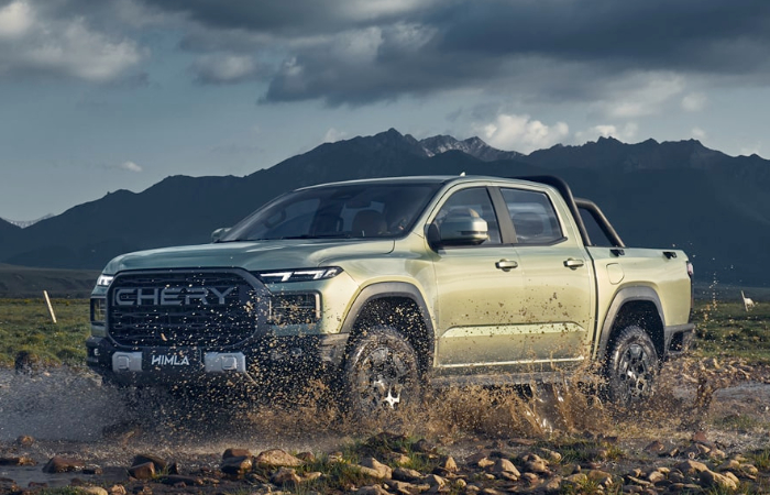 Chery Hilma EV Pickup Truck - Mud Storm