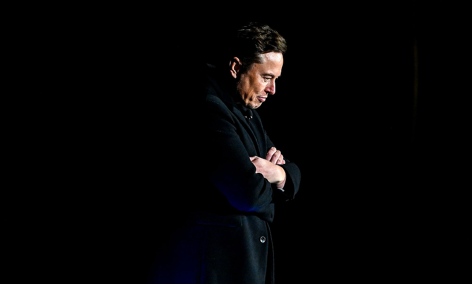 Elon Musk Pensive