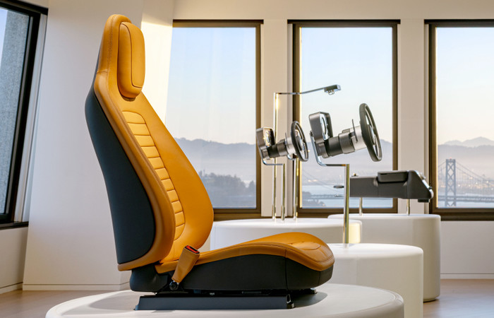 Ferrari Luce Interior Design - by Jony Ive - Leather seat design