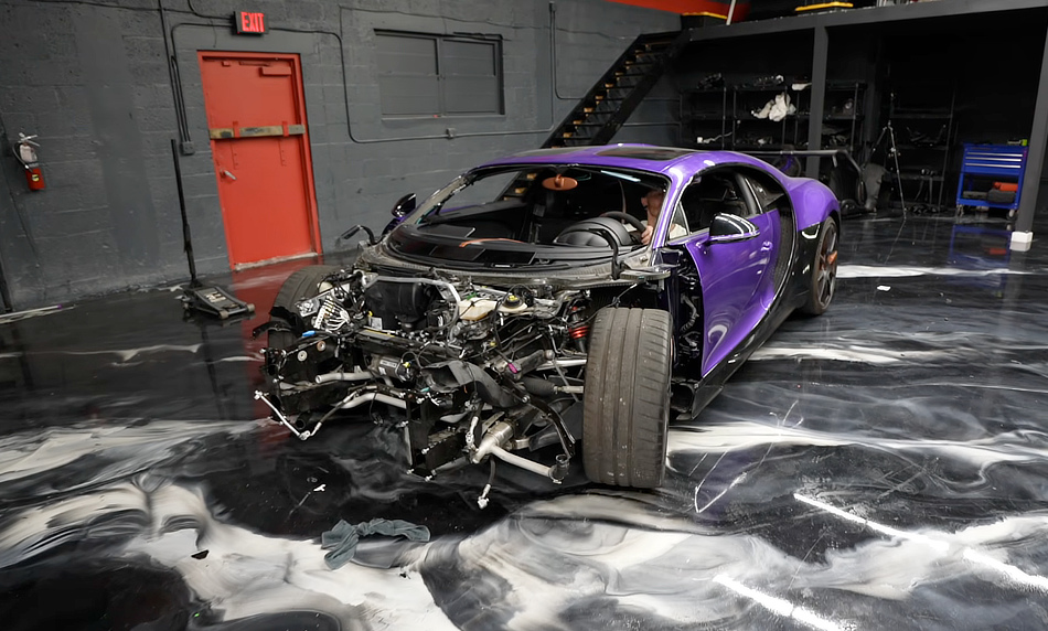 Mat Armstong repairs a Bugatti Chiron