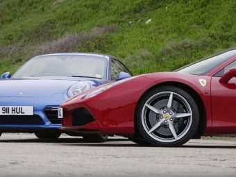 Porsche-911-Turbo-S-vs-Ferrari-488-GTB
