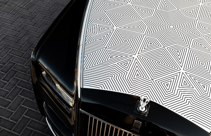 Rolls Royce Phantom Arabesque - laser etched bonnet detailing