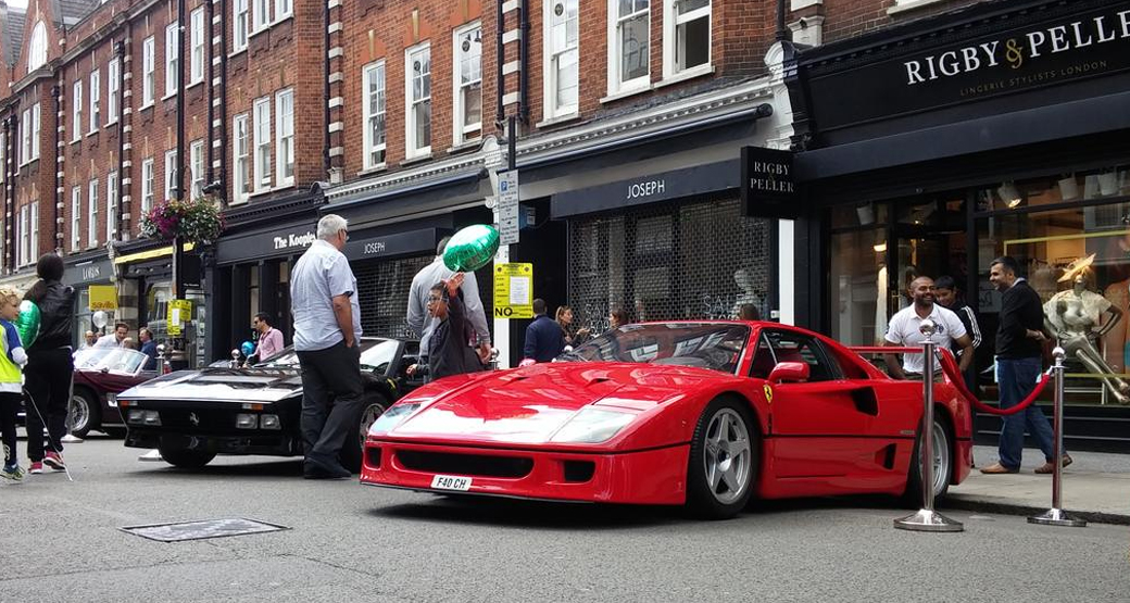 St-Johns-Wood-Classic-&-Supercar-Pageant-Ferrari-F40