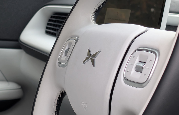 Xpeng G6 Long Range Review - Steering Wheel Closeup